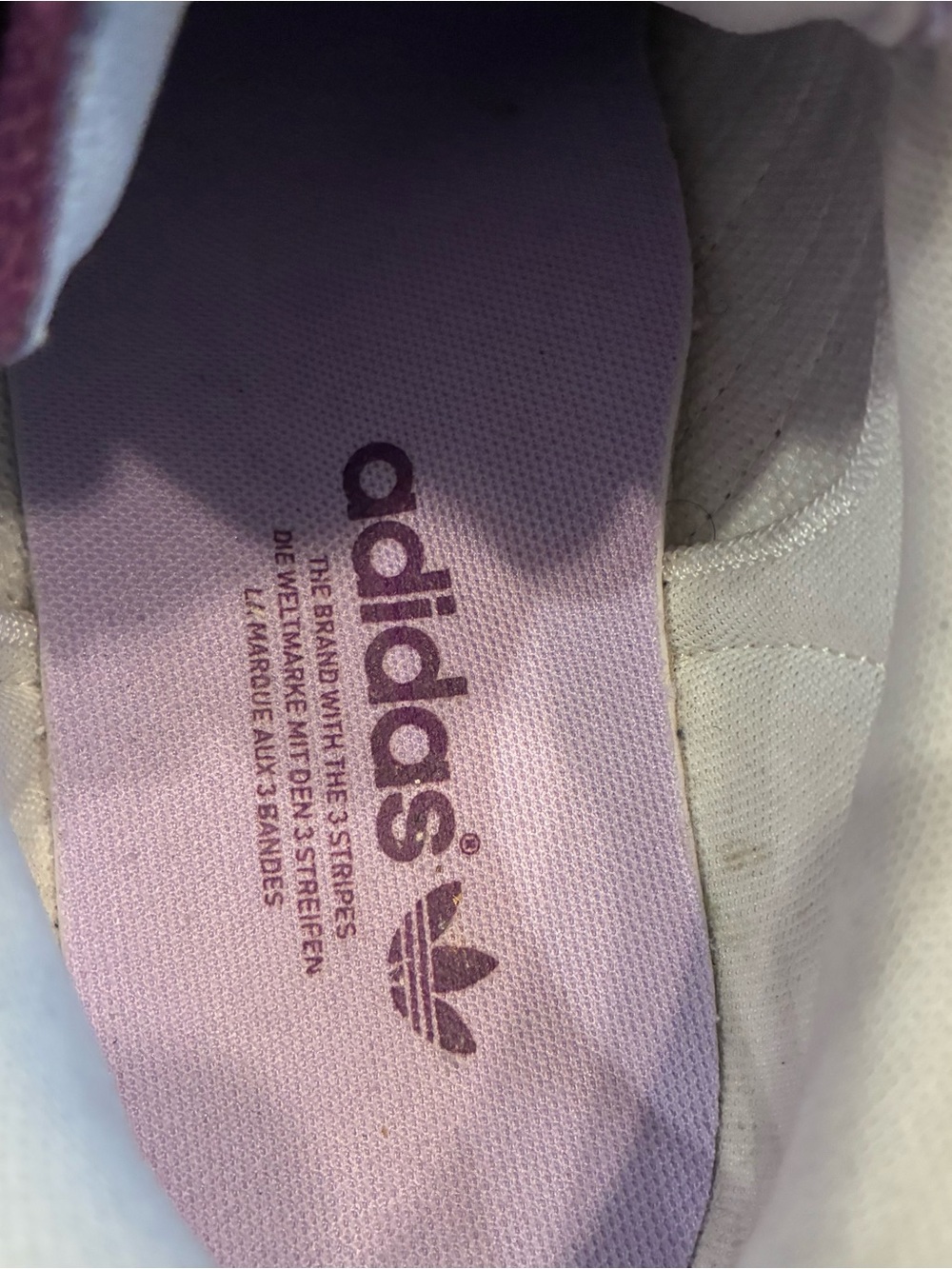 adidas Women’s Light Lavender and Deep Purple Samoa Sneakers - Picture 6 of 10